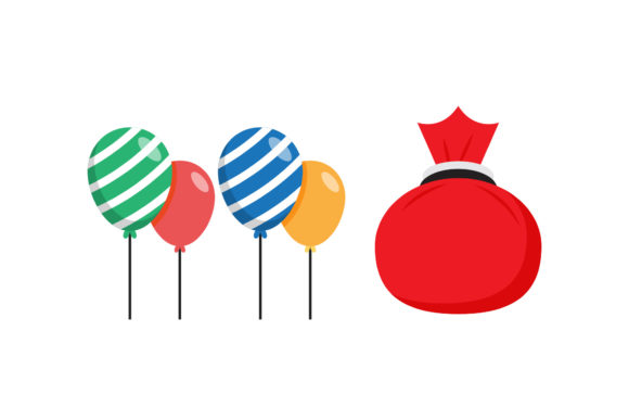 Balloon Gift Christmas Vectors Set Review