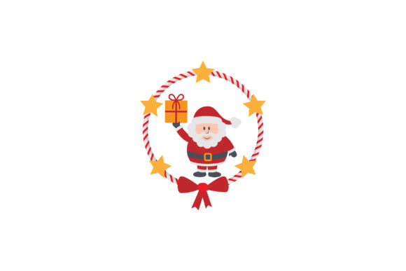 Christmas Circle Wreath Graphics: Illustrations Review