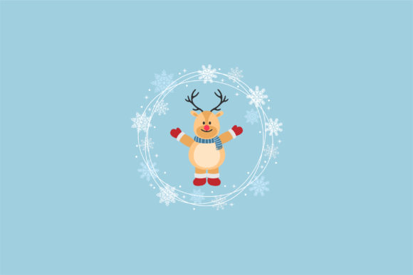 Christmas Circle Wreath with Deer Graphics Review