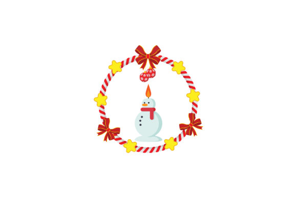 Christmas Circle Wreath with Snowman Graphics Review