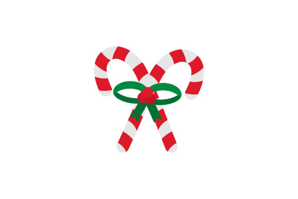 Christmas Day Decoration with Candy Graphics & Illustrations