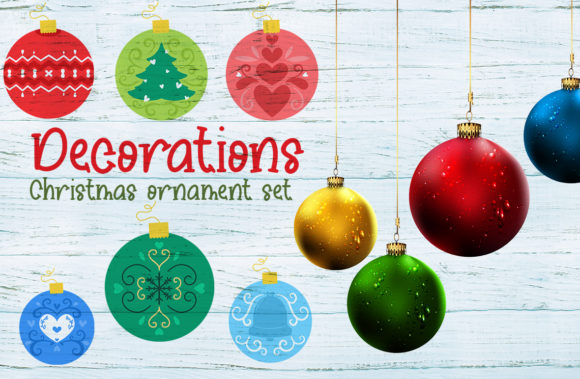 Christmas Ornament Set Graphics and Illustrations Review