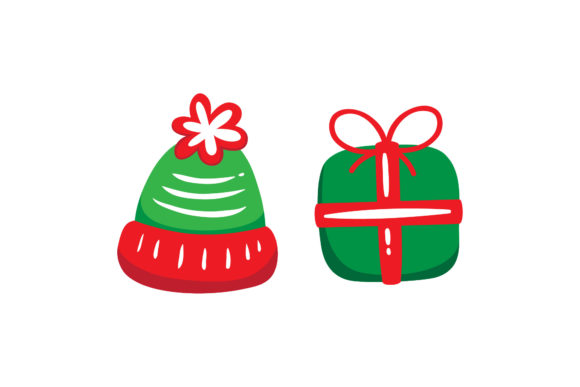 Gift Hat Set Christmas Asset: Graphics & Illustrations Review