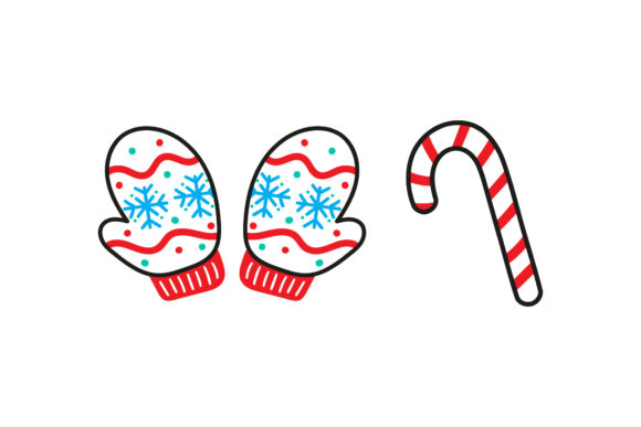 Gloves Candy Asset: Christmas Graphics & Illustrations
