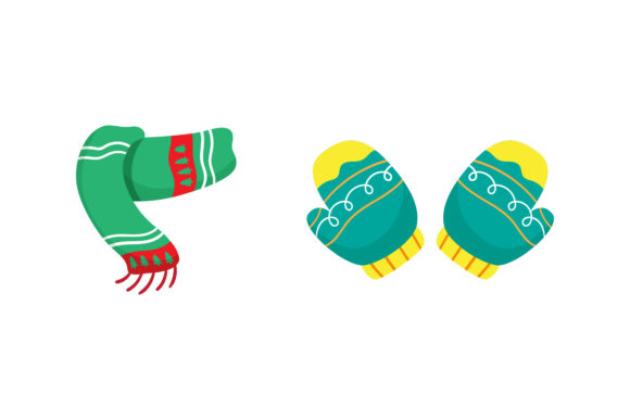 Gloves Scarf Christmas Vector: Graphics & Illustrations Review
