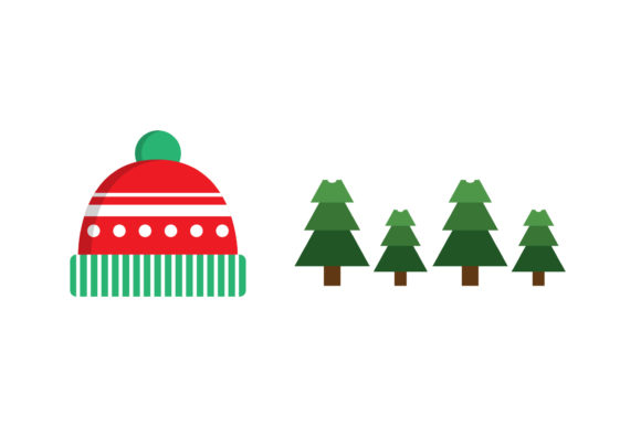 Hat Tree Christmas Vectors Set: Graphics & Illustrations Review