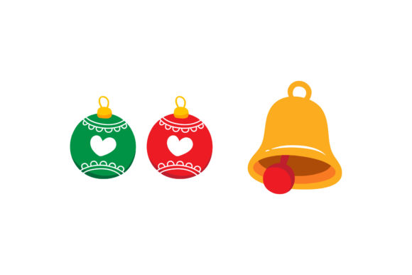 Ornament Bell Set Graphics: Holiday Illustrations Review