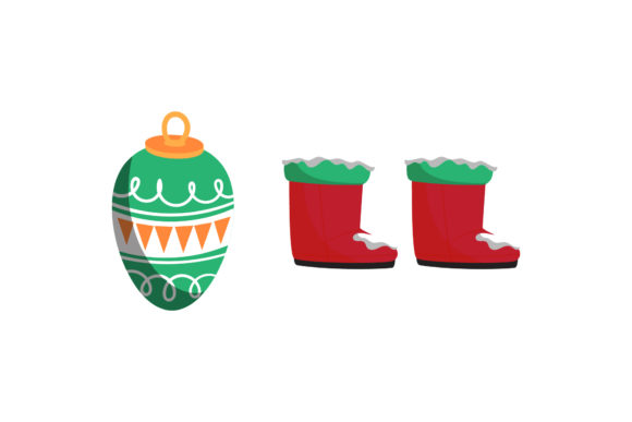 Ornament Boots Christmas Vector: Editorial Graphics & Illustrations