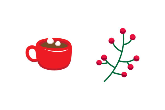 Ornament Drink Set Graphics: Festive Illustrations Review