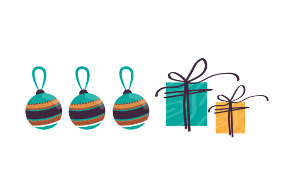 Ornament Gift Set Graphics: Holiday Illustrations Review