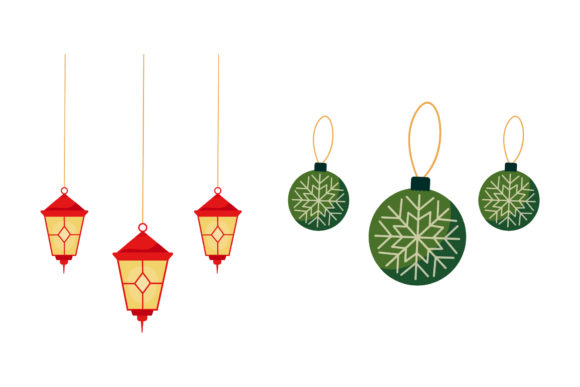Ornament Lantern Christmas Vectors: Graphics & Illustrations