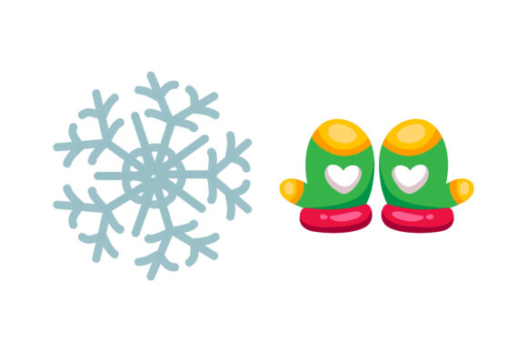 Snow Gloves Graphics: Festive Illustrations for Local Brands