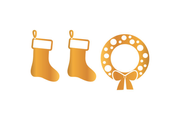 Stocking Decoration Christmas Set Graphics & Illustrations