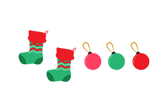 Stocking Ornament Set Graphics & Illustrations Review